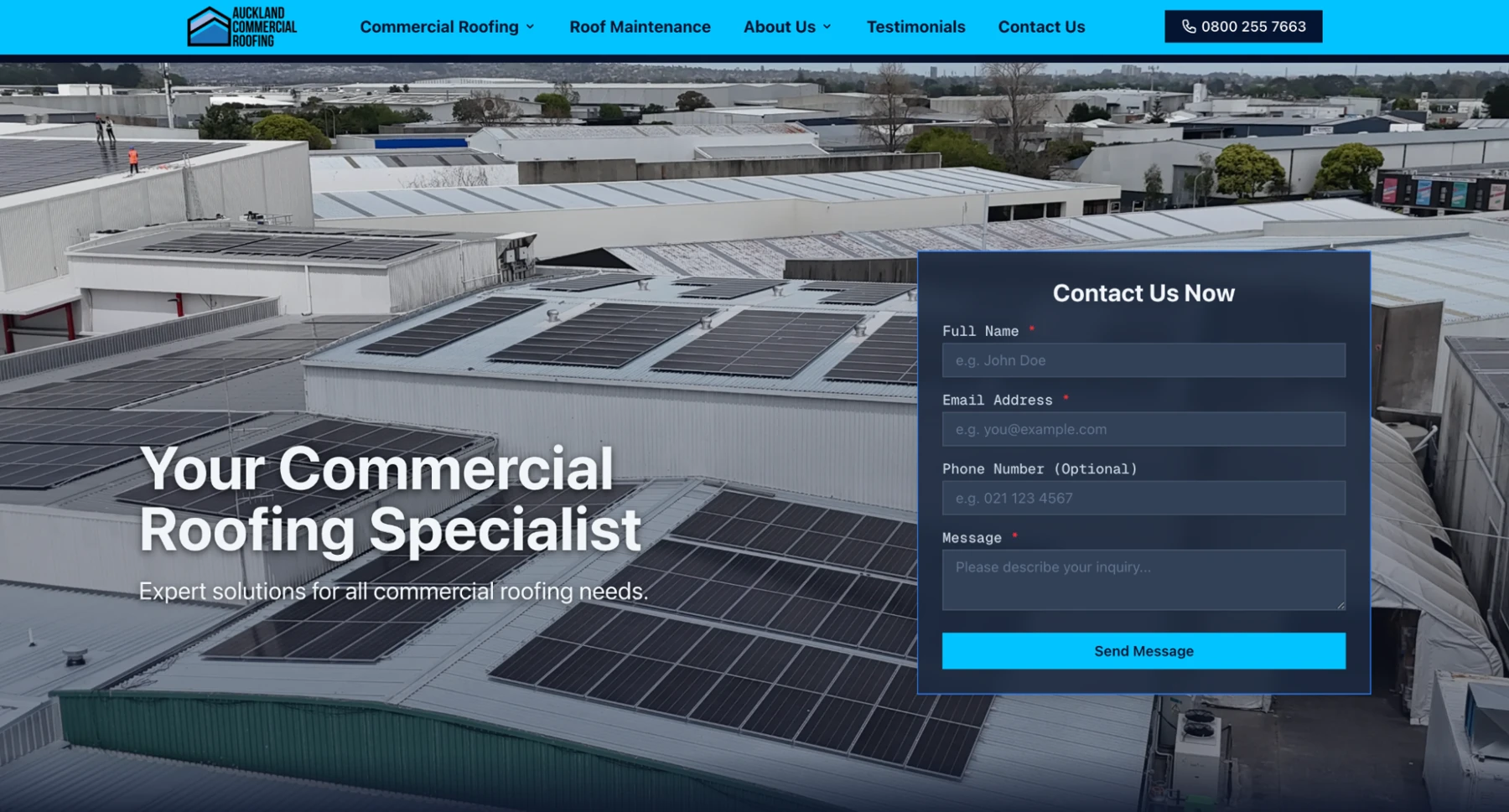 Rebuilt website - hero